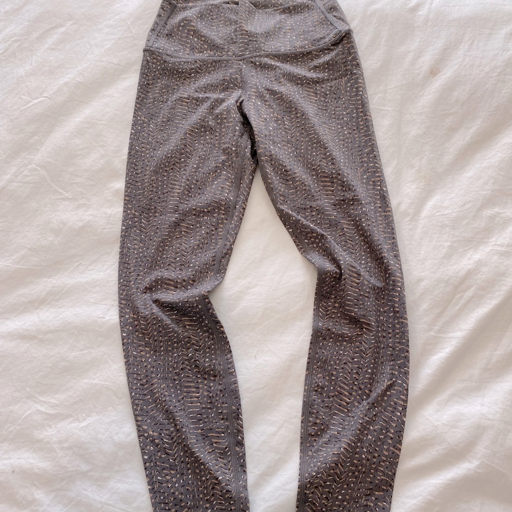 New Varley Luna 25” high waist animal print leggings